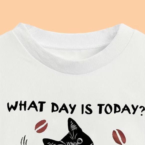 Graphic Cat Design  White Sweatshirt XL Retirement - Picture 4 of 4